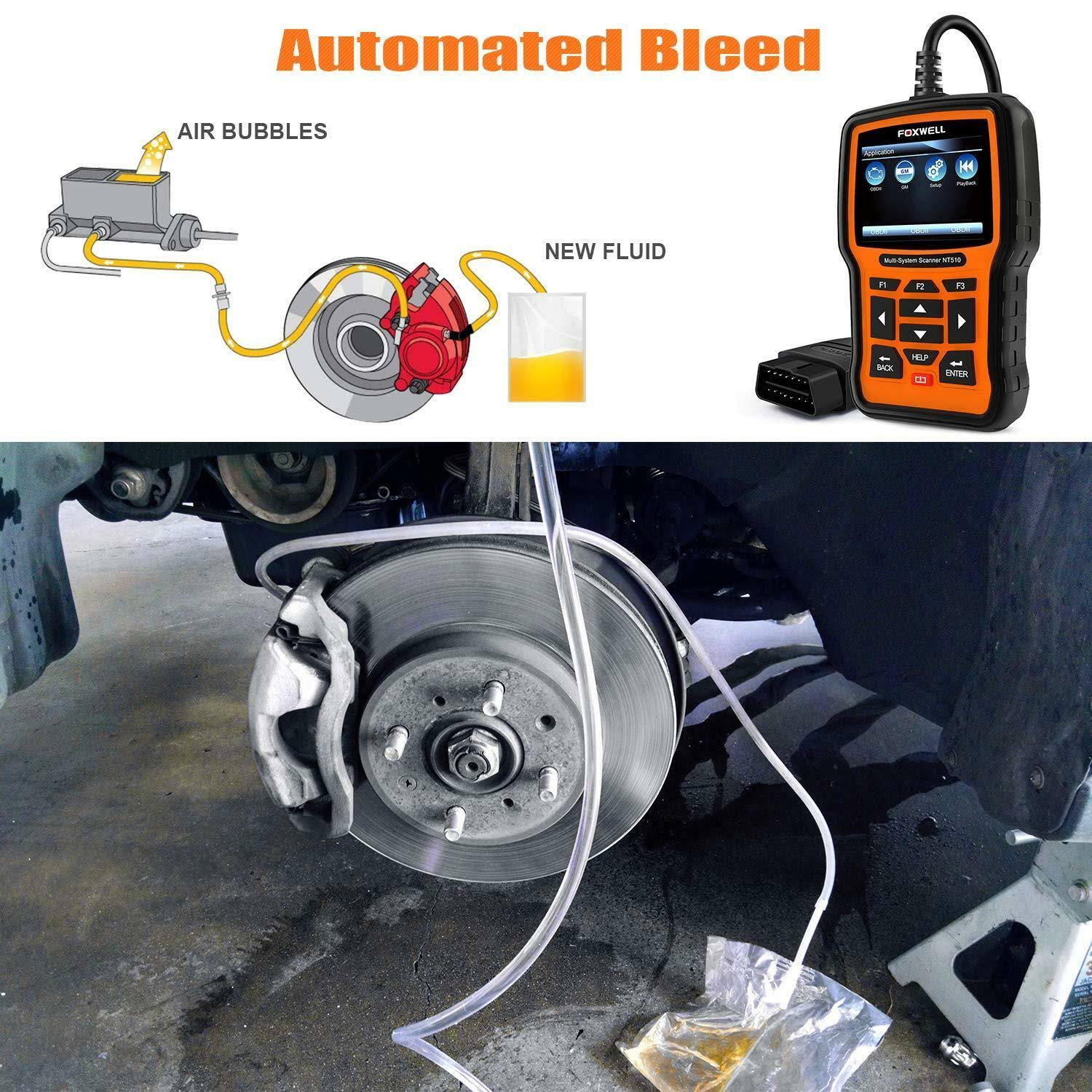 Foxwell NT510 Pro OBD2 Scan Tool Auto Diagnostic Code Scanner with Oil for GMC