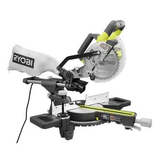 RYOBI ONE+ 18V Cordless 7-1/4 in. Sliding Compound Miter Saw - Shop Hardware Tools Online Store