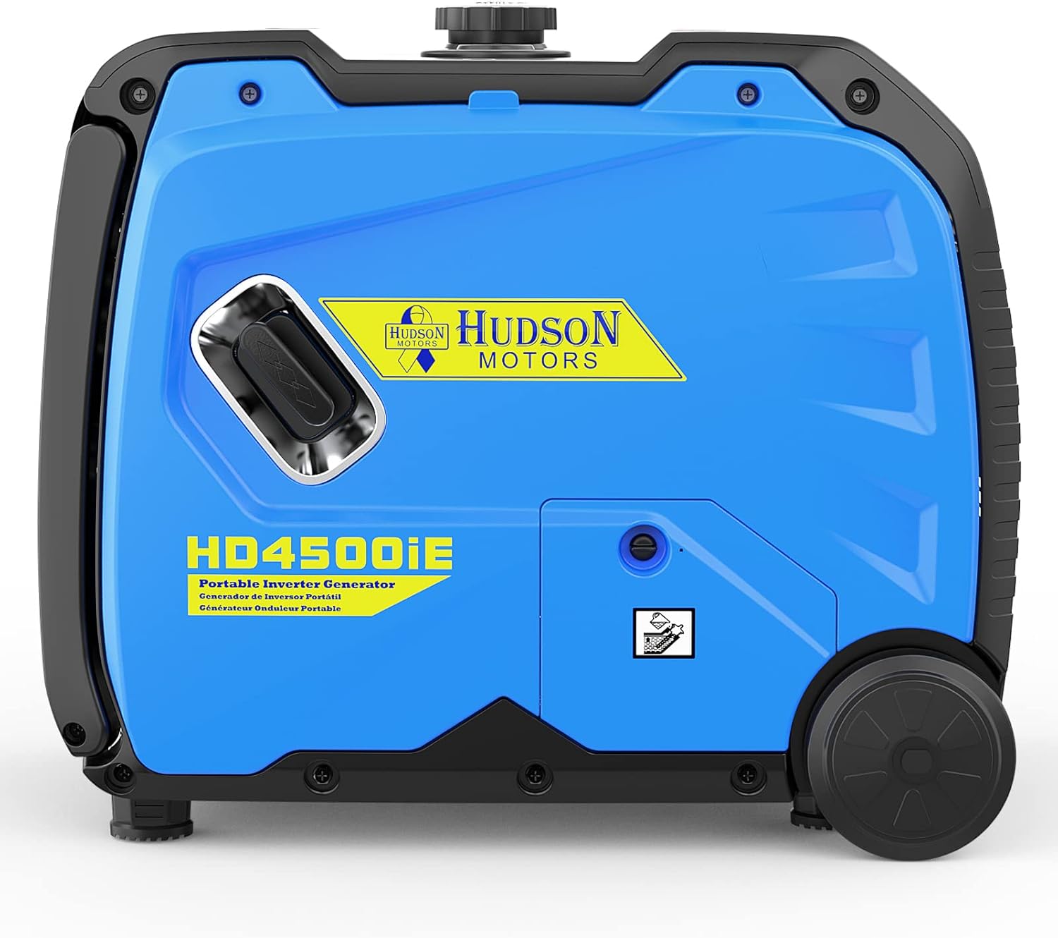Hudson Motors 4500-Watt Super Quiet Portable Inverter Generator,with Electric Start & Fuel Shut Off & Eco-Mode Feature,EPA &CARB Compliant,Gas Powered Generators for Backup Home Use & Camping