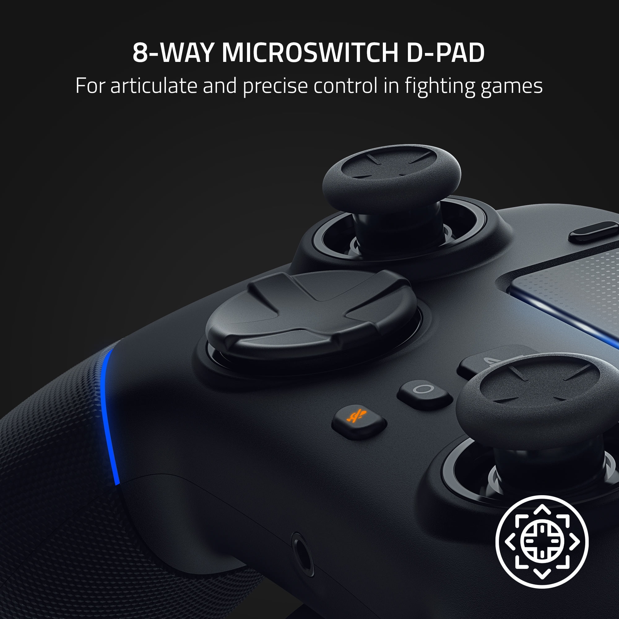 Razer Wolverine V2 Pro Wireless Gaming Controller for PlayStation 5 / PS5, Mecha-Tactile Buttons, Chroma RGB, Black