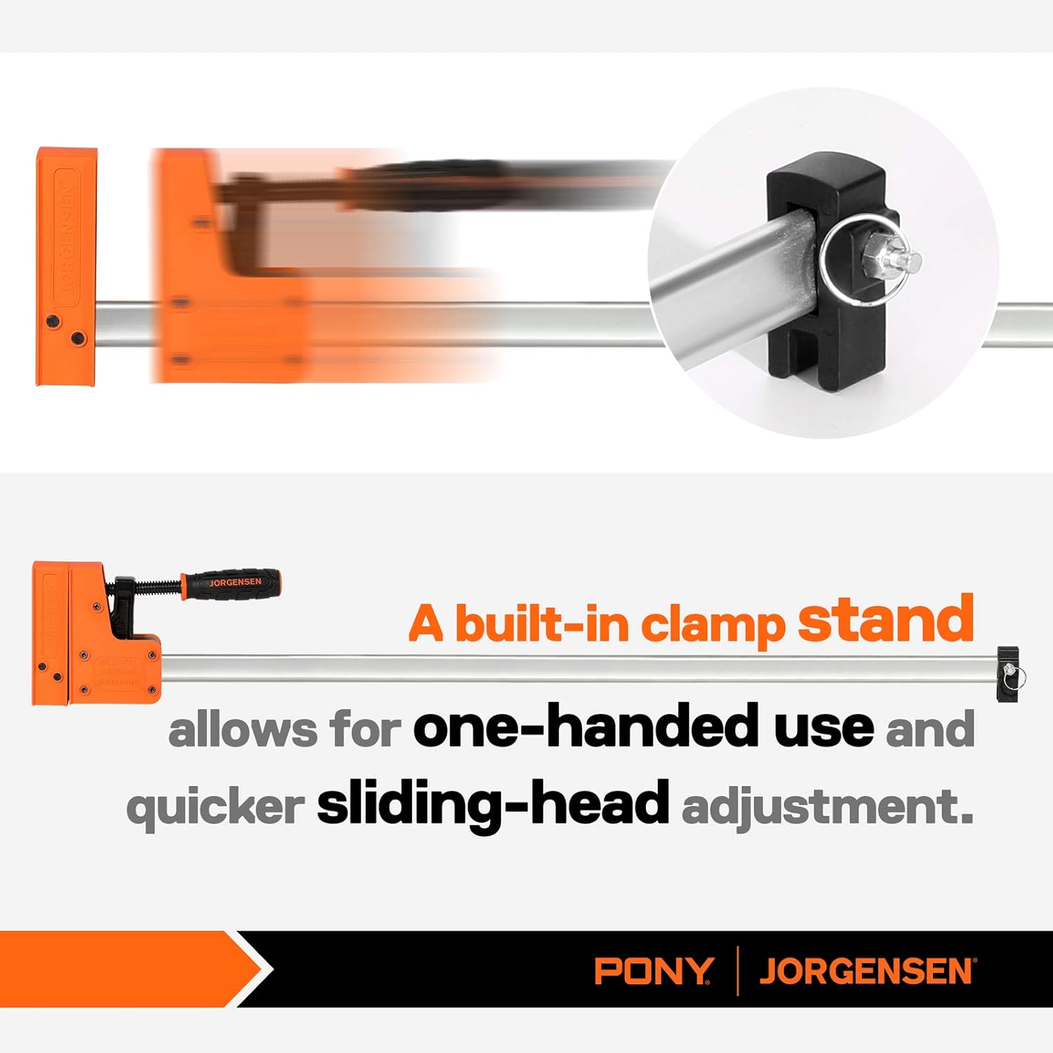 Jorgensen Cabinet Master 24-inch 90° Parallel Jaw Bar Clamp, 2-pack…