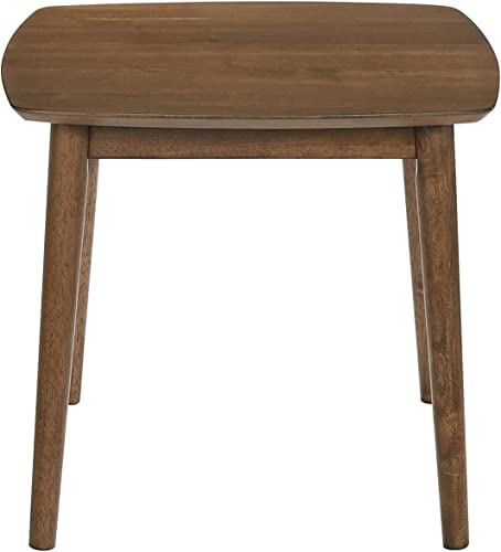 New Classic Furniture 3 Piece Felix Mid-Century Wood Coffee Table and End Table Se, Natural Walnut