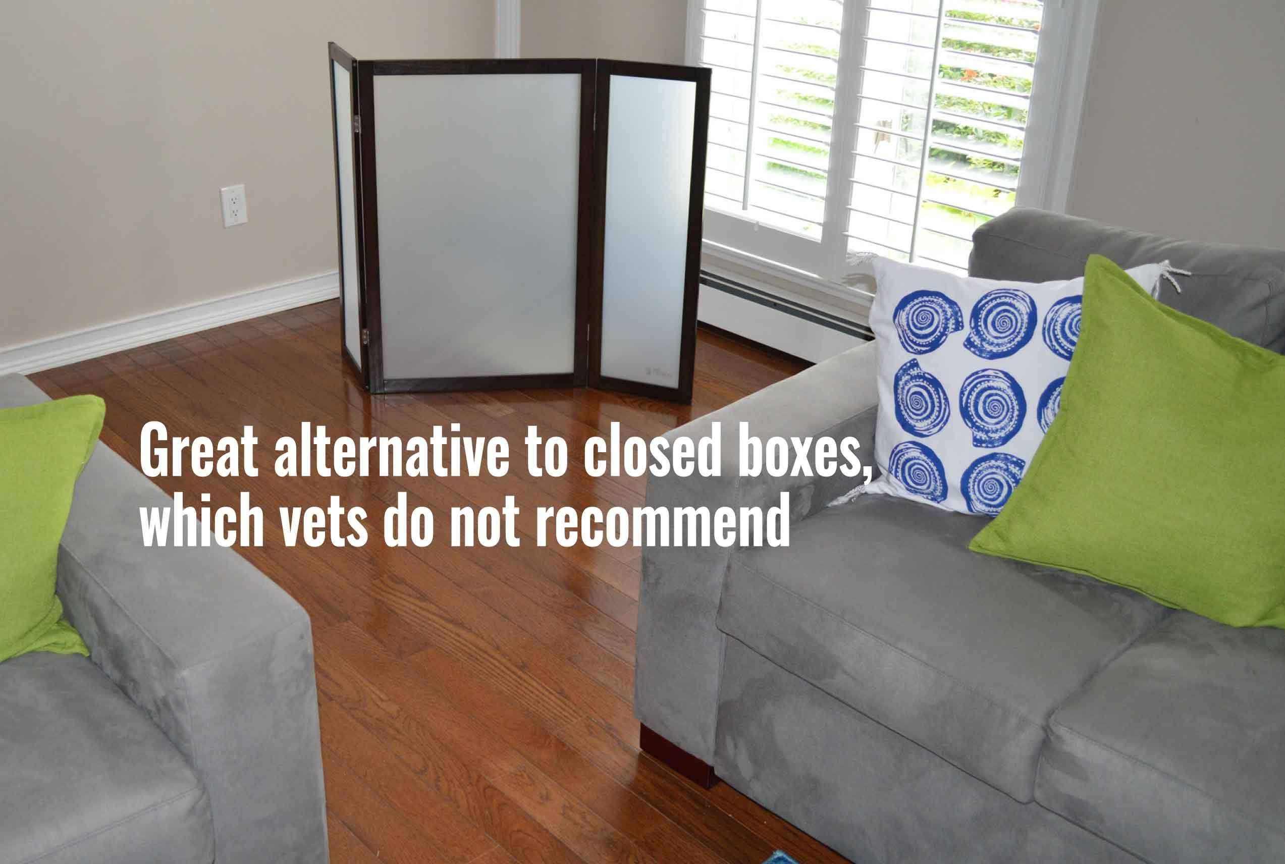PetFusion ModestCat Litter Box Privacy Screen Cloud White
