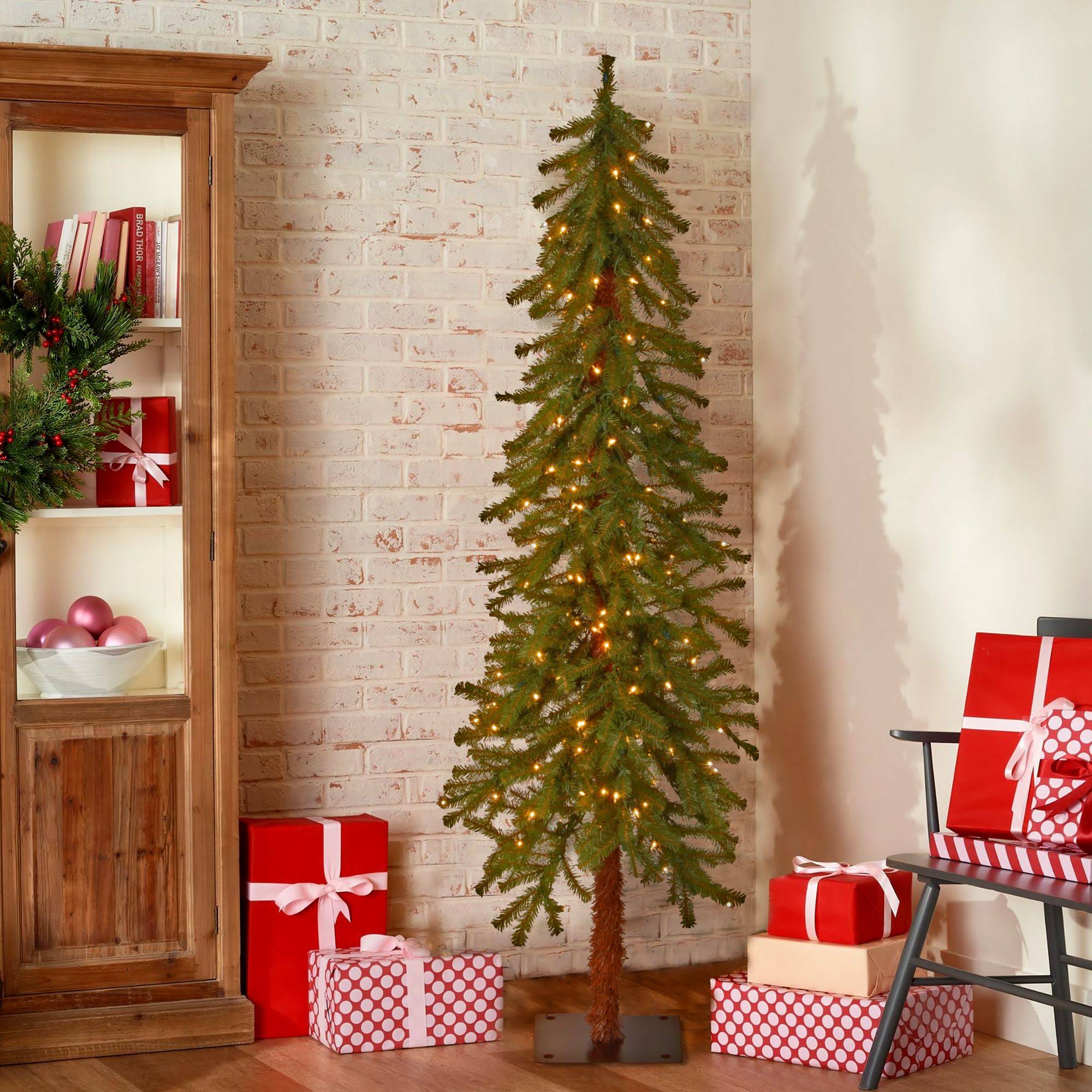 CC Christmas Decor 5’ Pre-Lit Hickory Cedar Artificial Christmas Tree – Clear Lights