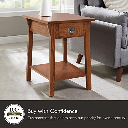 Leick Home SINCE 1914 Mission 60 inch TV Stand & Favorite Finds Mission, 48 in x 16 in x 30 in (D x W x H), Medium Oak