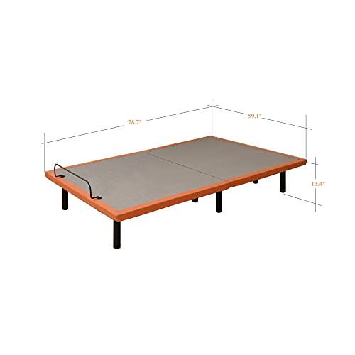 Split King Adjustable Bed Frame with Mattress - 14” Luxury Hybrid Mattress, Smart APP Contorl, Massage, Zero Gravity, Anti-Snore, 5 Minutes Installation, Head and Foot Incline, Medium Soft, Split King