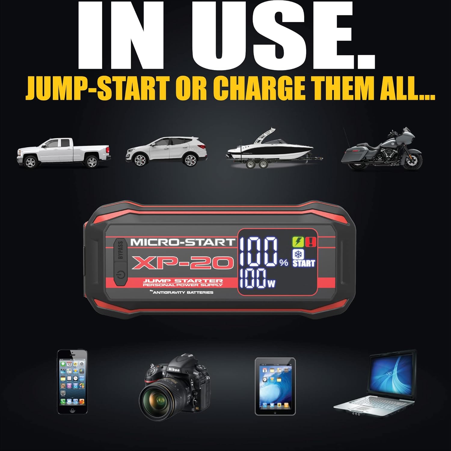 Antigravity MICRO-START XP-20-HD HEAVY DUTY Lithium Jump-Starter Portable Power Supply