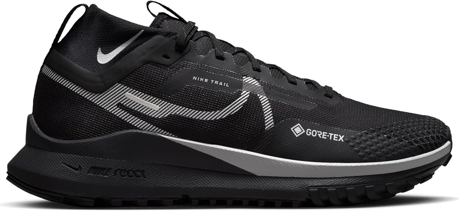 NIKE Men's Trail Running Shoe, Black Wolf Grey Reflect Silver, 11