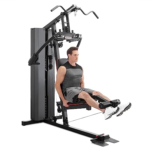 Marcy Multifunctional Workout Station 100lbs to 200lbs Stack Home Gym for Weightlifting and Bodybuilding