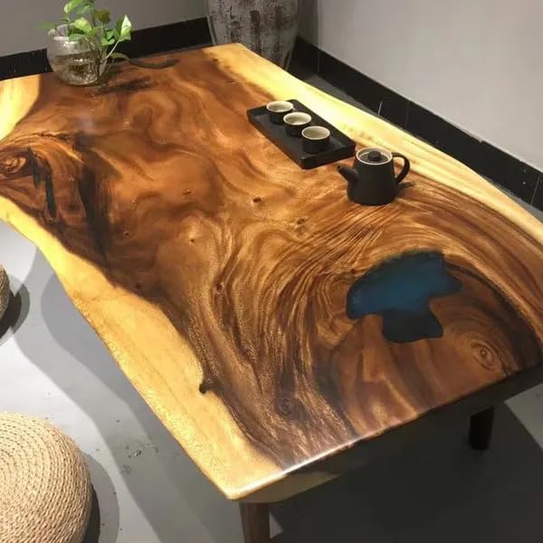 Custom Made Live Egde Table Wooden Dinning Table Coffe Table Live Room Table Side/End Table Bar Counter Home Decor (60 x 30 Inches, 16.5" Inches Tall)