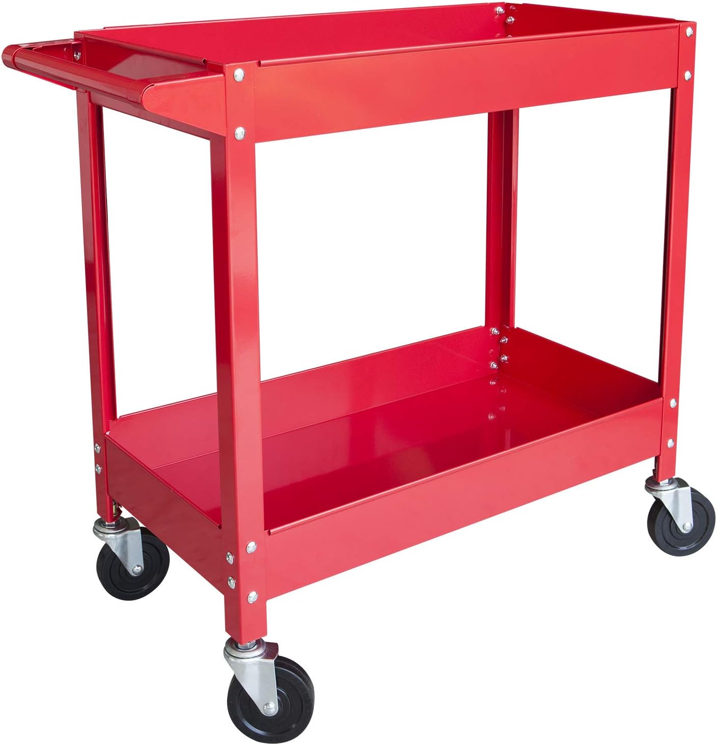 BIG RED 400 LBs Capacity 3 Shelf Steel Service Utility Cart, APTC302R