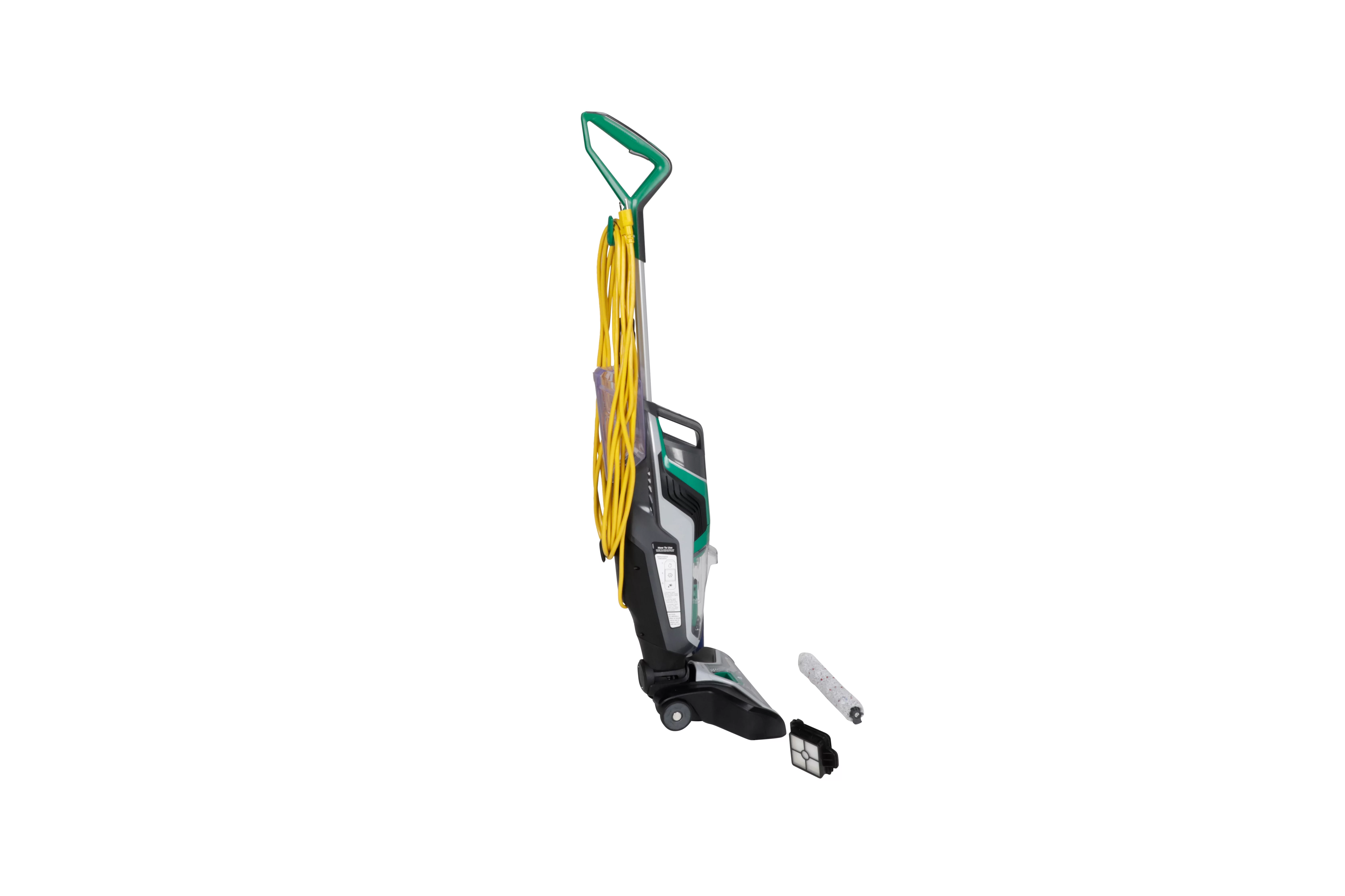 Bissell Commercial Floor Wash 13.5 Inch Combo Wet & Dry Hard Floor Washer/Scrubber & Vacuum BGFW13 + Accessories