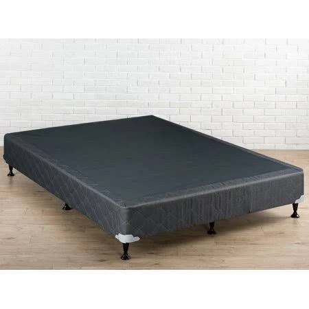 Wayton, 8 inch Assembled Wood Box Spring/Foundation for Mattress, |King Size| Grey and White Color