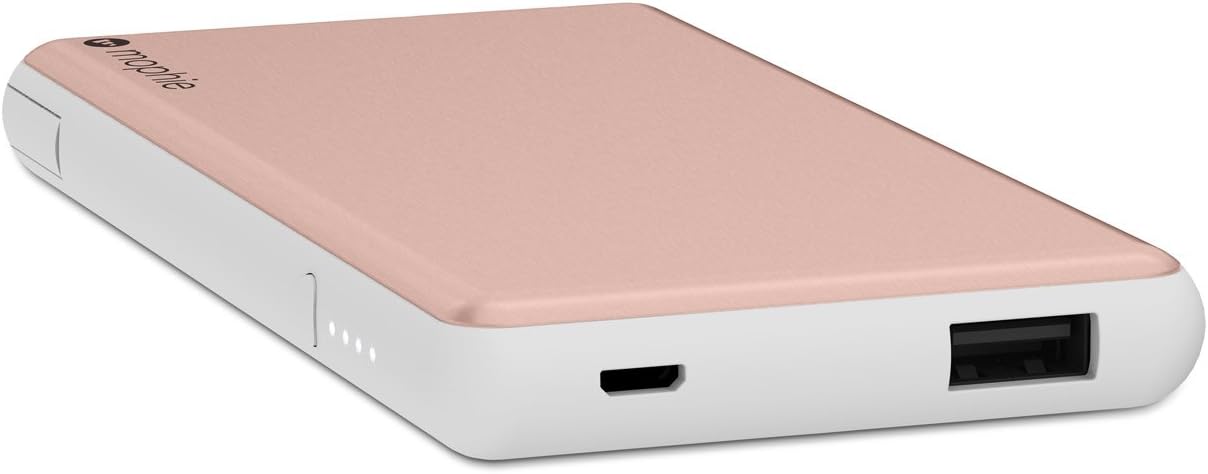 Mophie powerstation Plus - External Battery with Built in cables for Smartphones - Rose Gold Pack of 2