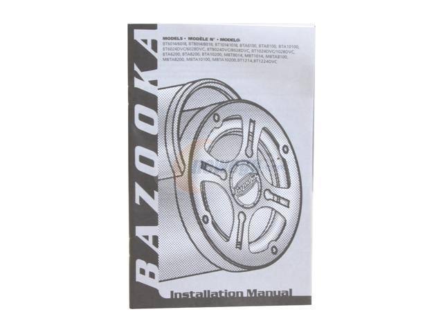 Bazooka BT1014 Subwoofer - 10x22 - 4 Ohm