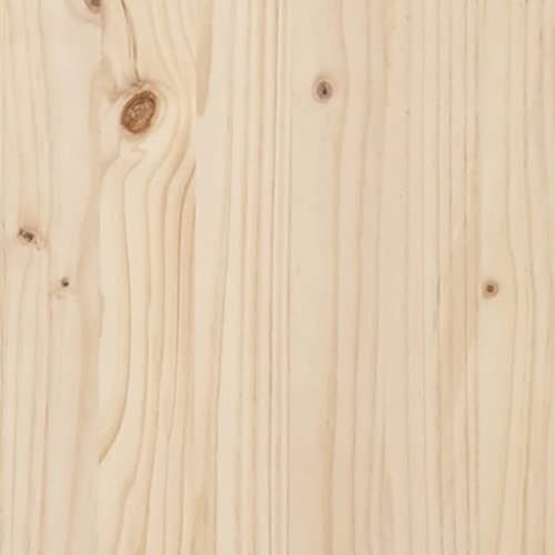 Office Desks Desk 43.3"x19.7"x36.6" Solid Wood Pine,Rustic Pine Wood Desk with Ample Storage for Home Office and Small Spaces