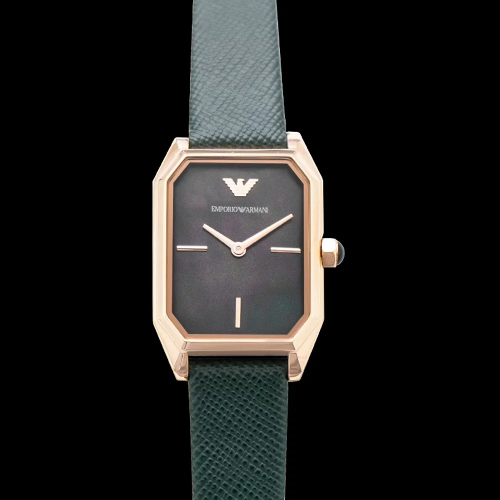 Emporio Armani Quartz Black Mother of Pearl Ladies Watch AR11149