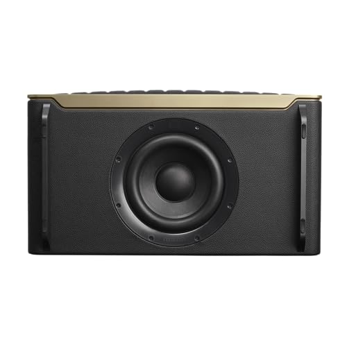 JBL Authentics 300 - Retro Style Wireless Bluetooth/Wifi Home Speaker, Built in Battery (4800mAh), Music Streaming Services via Built-in Wi-Fi, Built in Alexa and Google Assistant