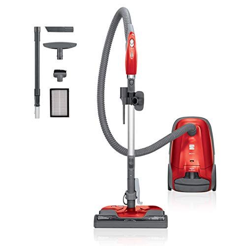 Kenmore Pet Friendly Lightweight Bagged Canister Vacuum Cleaner with Extended Telescoping Wand, HEPA, 2 Motors, Retractable Cord, and 4 Cleaning Tools, Blue