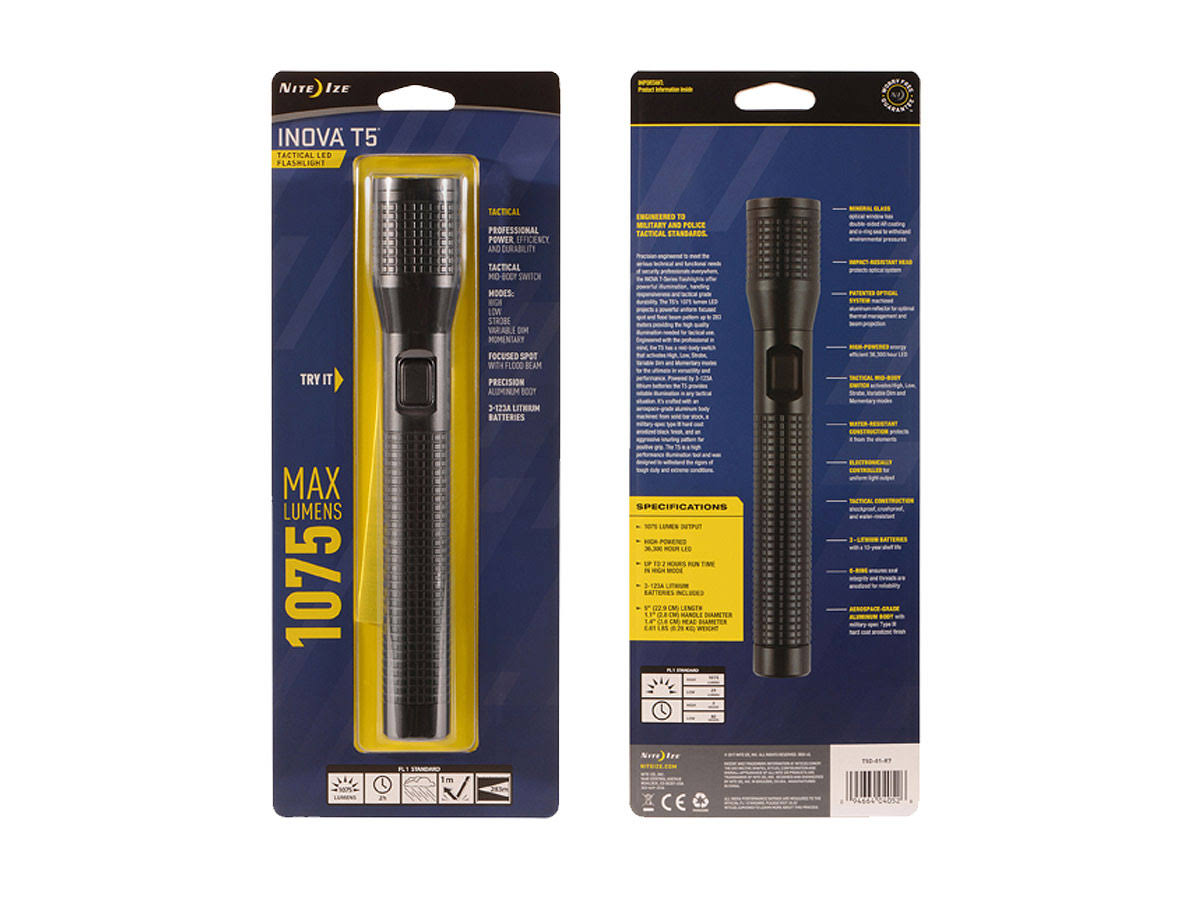 Nite Ize Inova T5 Tactical LED Flashlight - Black