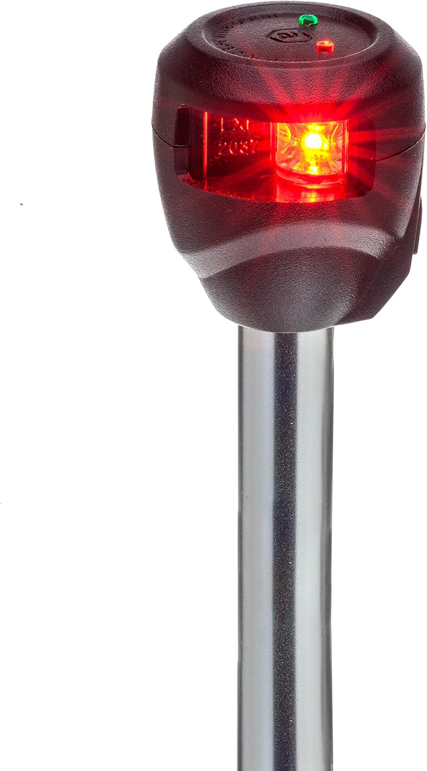 attwood Bi-Color Lightarmor LED Navigation - Pole Light Red-Green - 10" - Boat Bi-Color Lightarmor LED Navigation - Pole Light NV6LC2-10-7 Red-Green - 10" - Boat Pack of 2