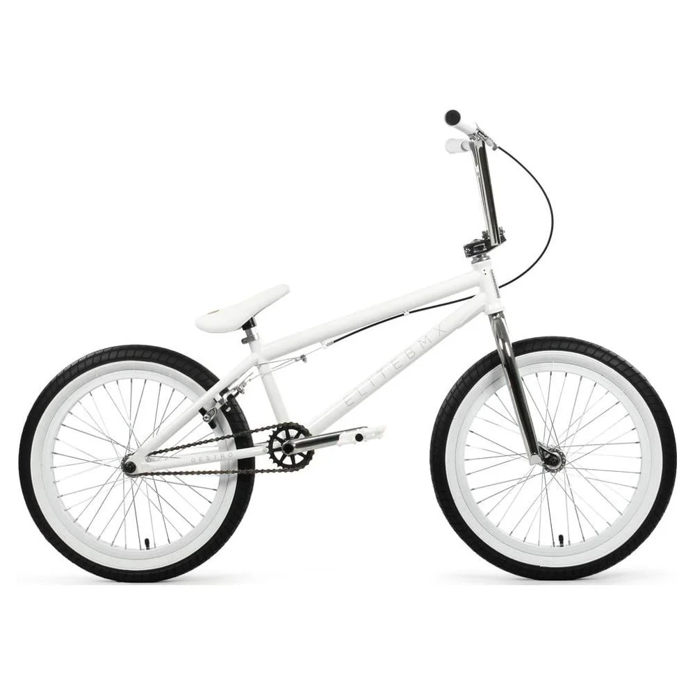 Elite BMX Bike Destro 20" White Chrome