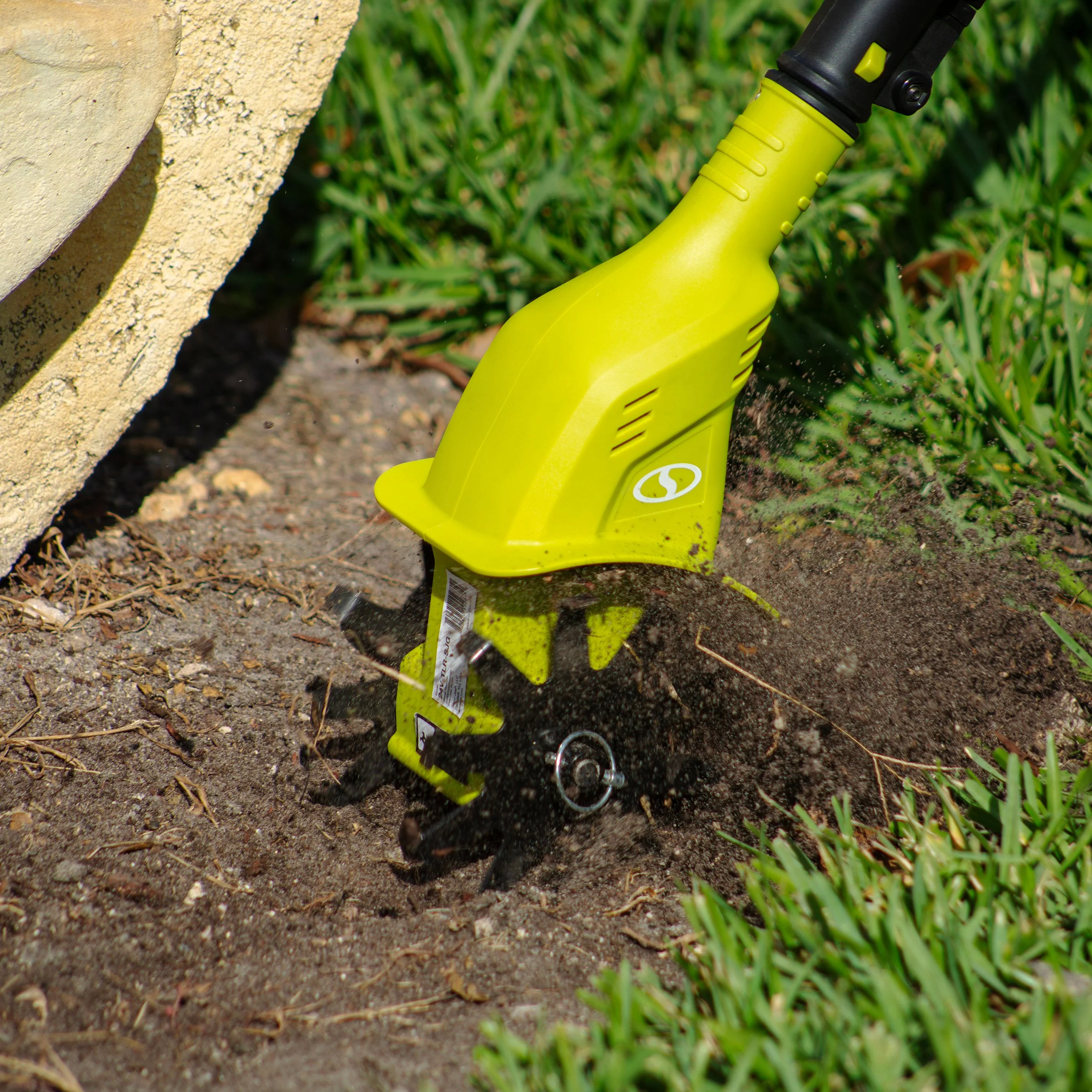 Sun Joe 24V Cordless Telescoping Garden Tiller + Cultivator, 2.0-Ah Battery & Charger