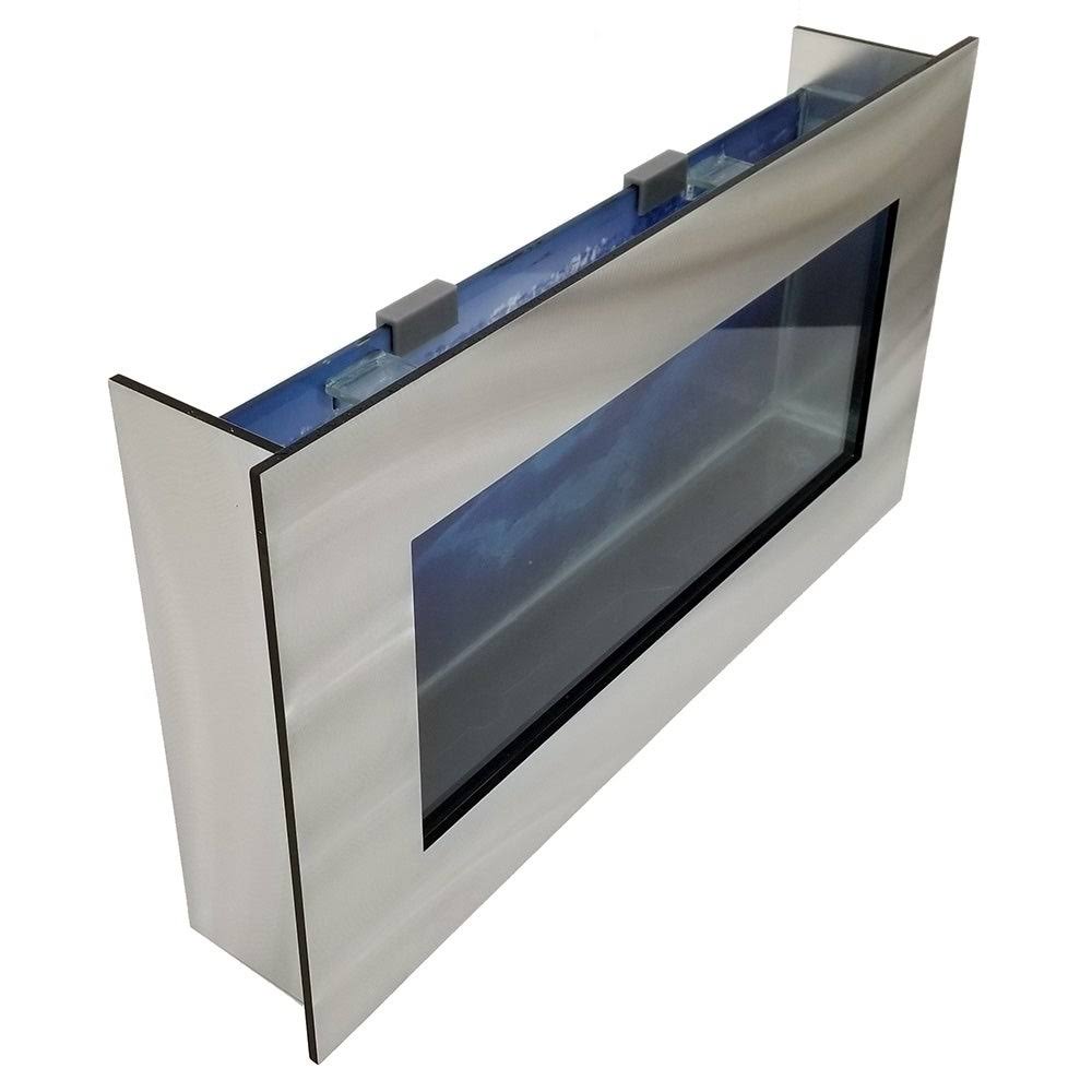 Aussie Aquariums 2.0 Wall Mounted Aquarium - View (Brushed Silver)