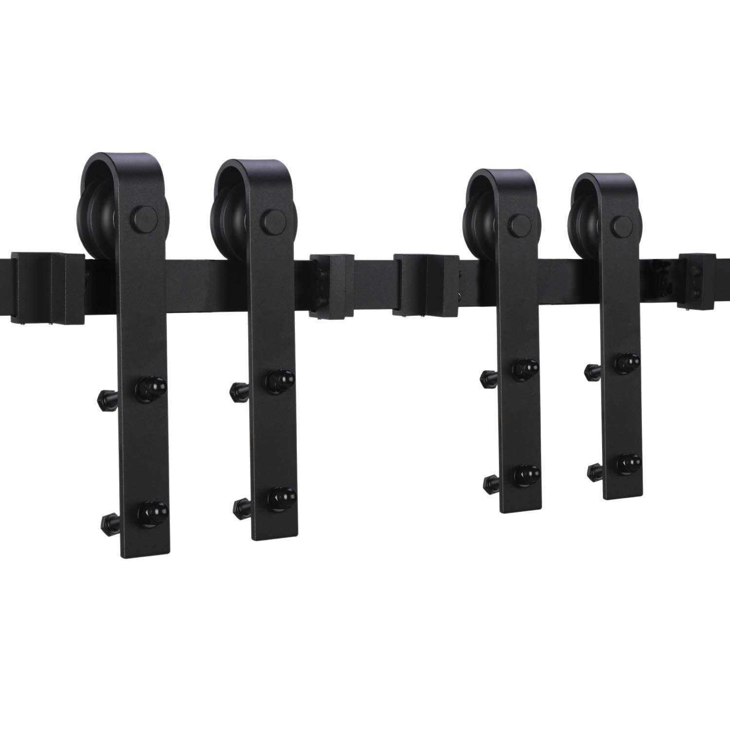 EaseLife 8 ft Double Door Sliding Barn Door Hardware Track Kit Pulley,Heavy Duty,Slide Smoothly Quietly,Easy Install - Shop Hardware Tools Online Store