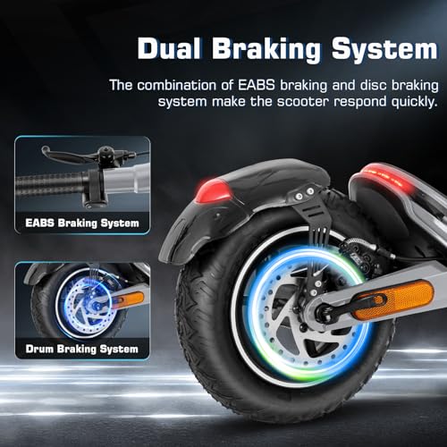 Caroma Electric Scooter, Peak 850W Powerful Motor, 30 Miles Long Range and 36 MPH Top Speed, Turn Signal & Cruise Control, Folding Electric Scooter Adults with Wide Pneumatic Wheel
