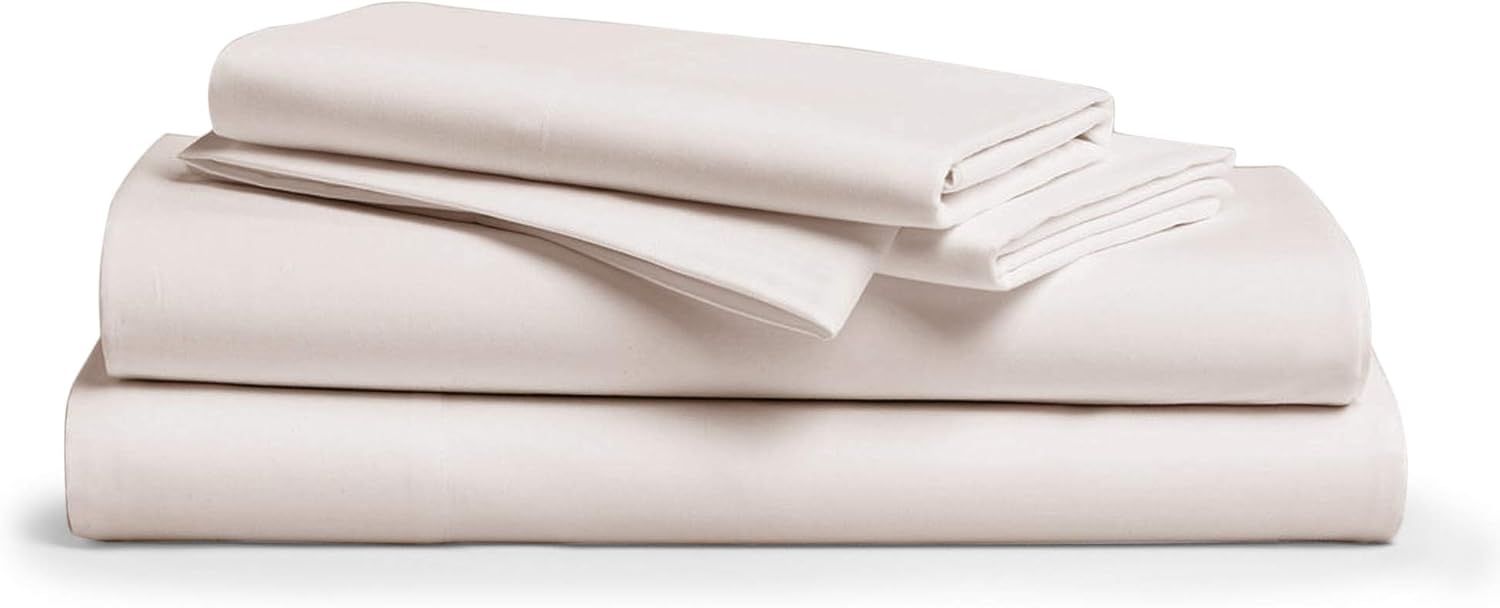 Carressa Linen 1000 Thread Count 100% Long Staple Soft Egyptian Cotton Sheet Set, 4 Piece Set, California King Sheets, Upto 17" Deep Pocket, Smooth & Soft Sateen Weave, Luxury Bedding, Blush