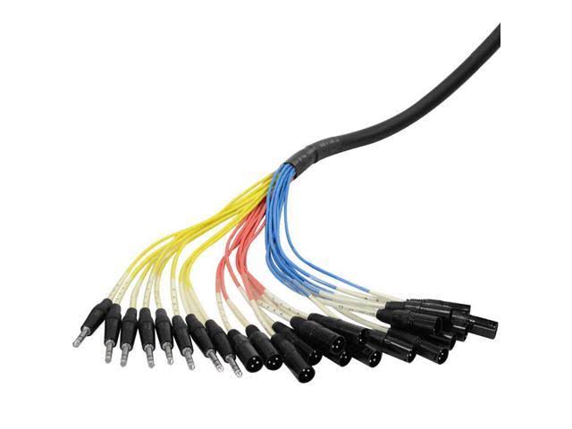 Seismic Audio - SAJT-16x8x75 - 16 Channel 75& XLR Snake Cable with 1/4x22 Returns
