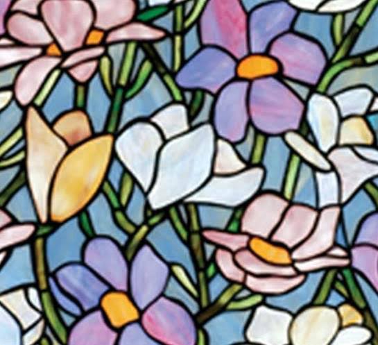 Meyda 22x22W x 22x22H Sugar Magnolia Stained Glass Window - 66278