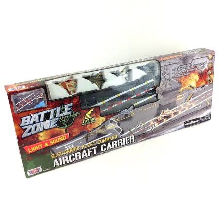 31 inch Motormax Battle Zone Electronic Fleet Command Aircraft Carrier Lights Sounds