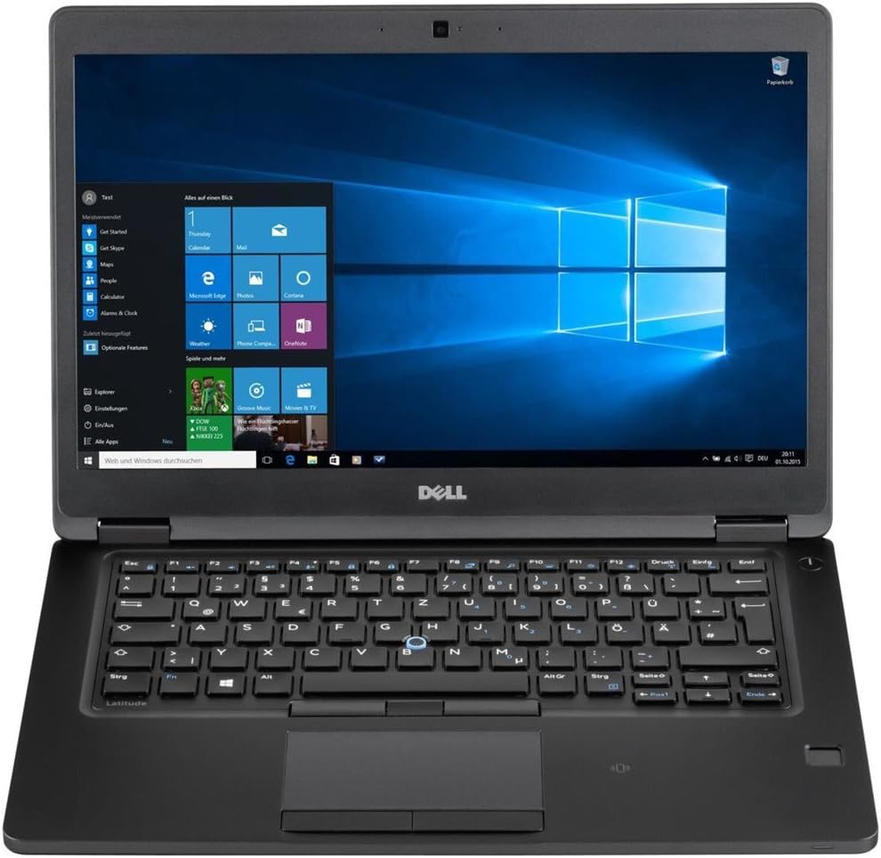 Dell Latitude 5480 Intel Core i5-7300U X2 2.6GHz 4GB 500GB 14" Win10, Black (Renewed)