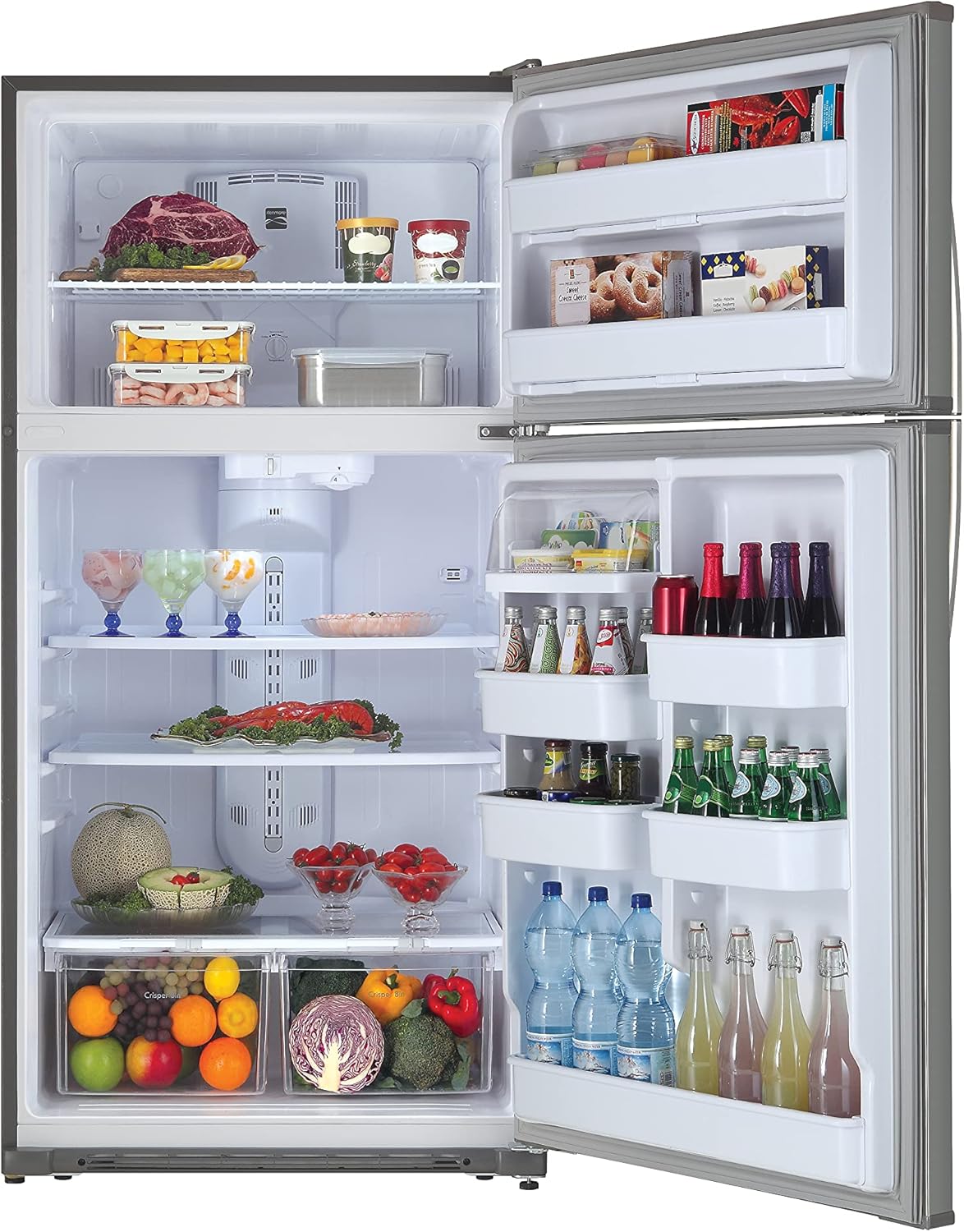 Kenmore 33" Top-Freezer Refrigerator with 21 Cubic Ft. Total Capacity, Stainless Steel