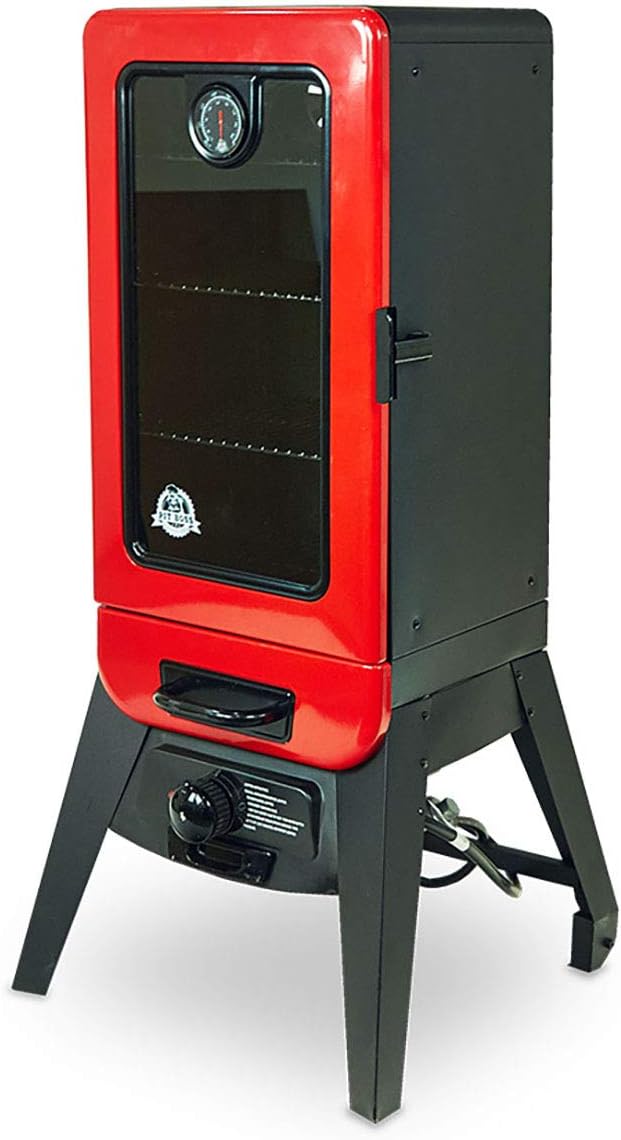 PIT BOSS 77435 Vertical Lp Gas Smoker, Red
