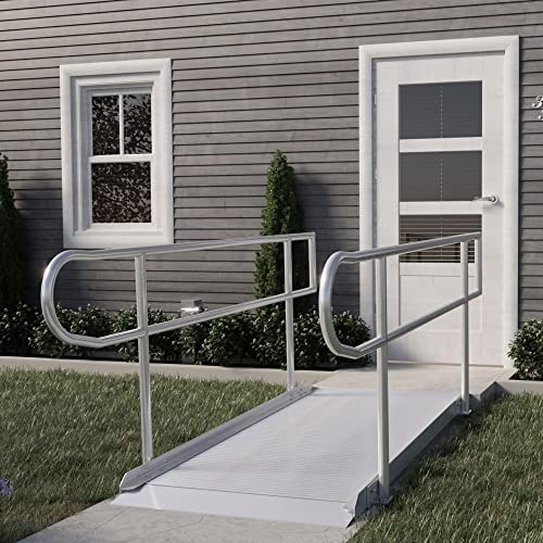 Empower Series Semi-Portable 36-inch Wide Aluminum Wheelchair Ramp (Ramp and Handrails, 72 inches)