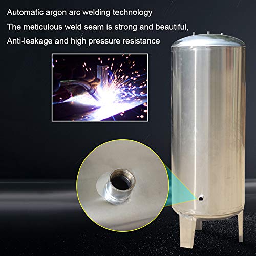 Fully automatic 304 stainless steel pressure tank container, Expansion tank for water supply pressure vessel of domestic water plant, Well water pressurized water tank reverse osmosis storage tank