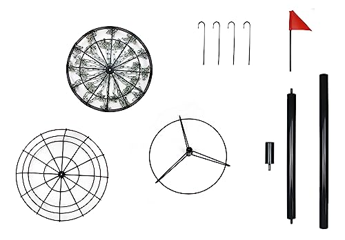 【PDGA Approved】 HIAARO PRO Disc Golf Basket, Portable Disc Golf Target with Heavy Duty 24 Chains, Professional Disc Golf Basket Set