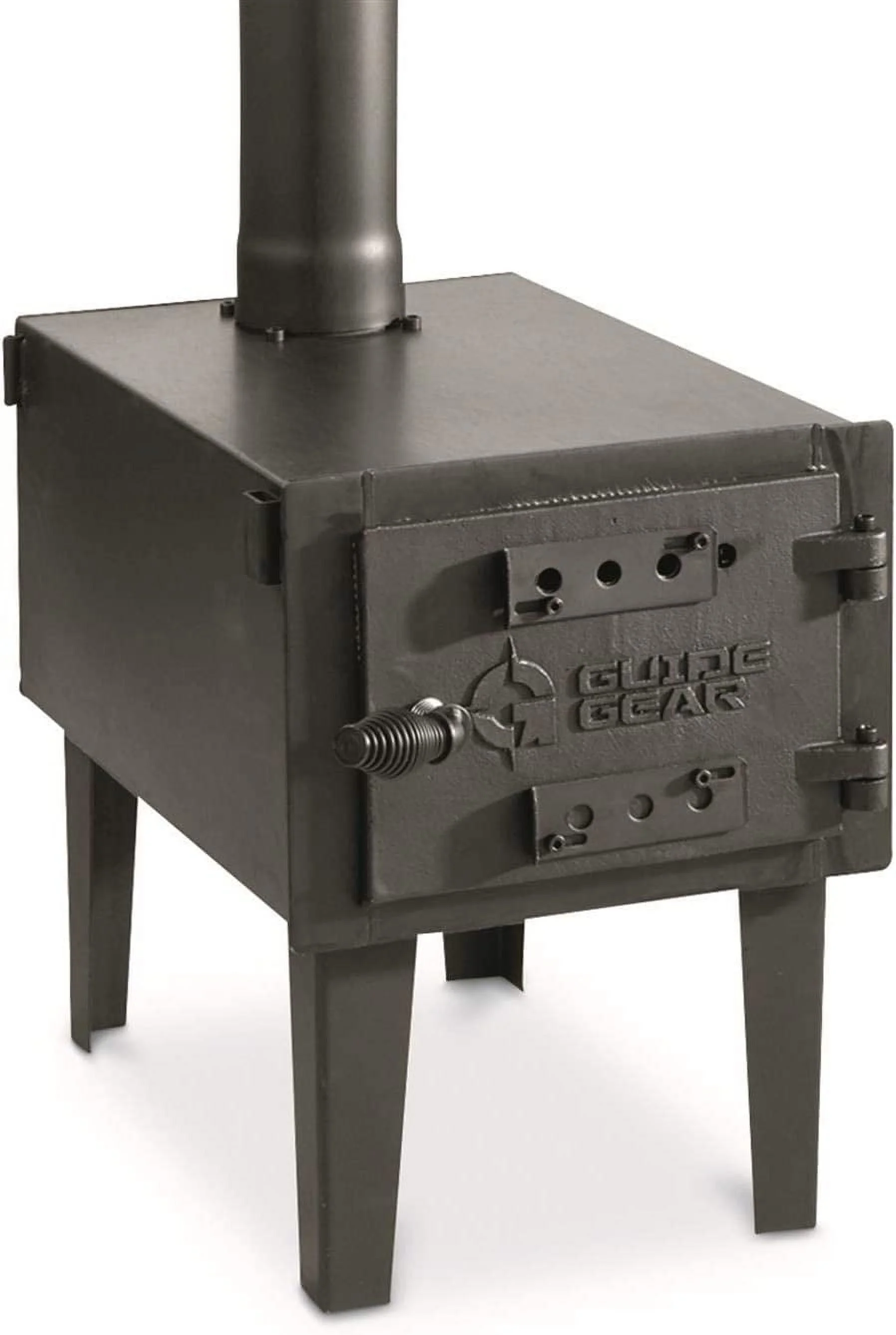 Guide Gear Outdoor Wood Burning Stove, Portable with Chimney Pipe for Cooking, Camping, Tent, Hiking, Fishing, Backpacking - Curated Treasures Market