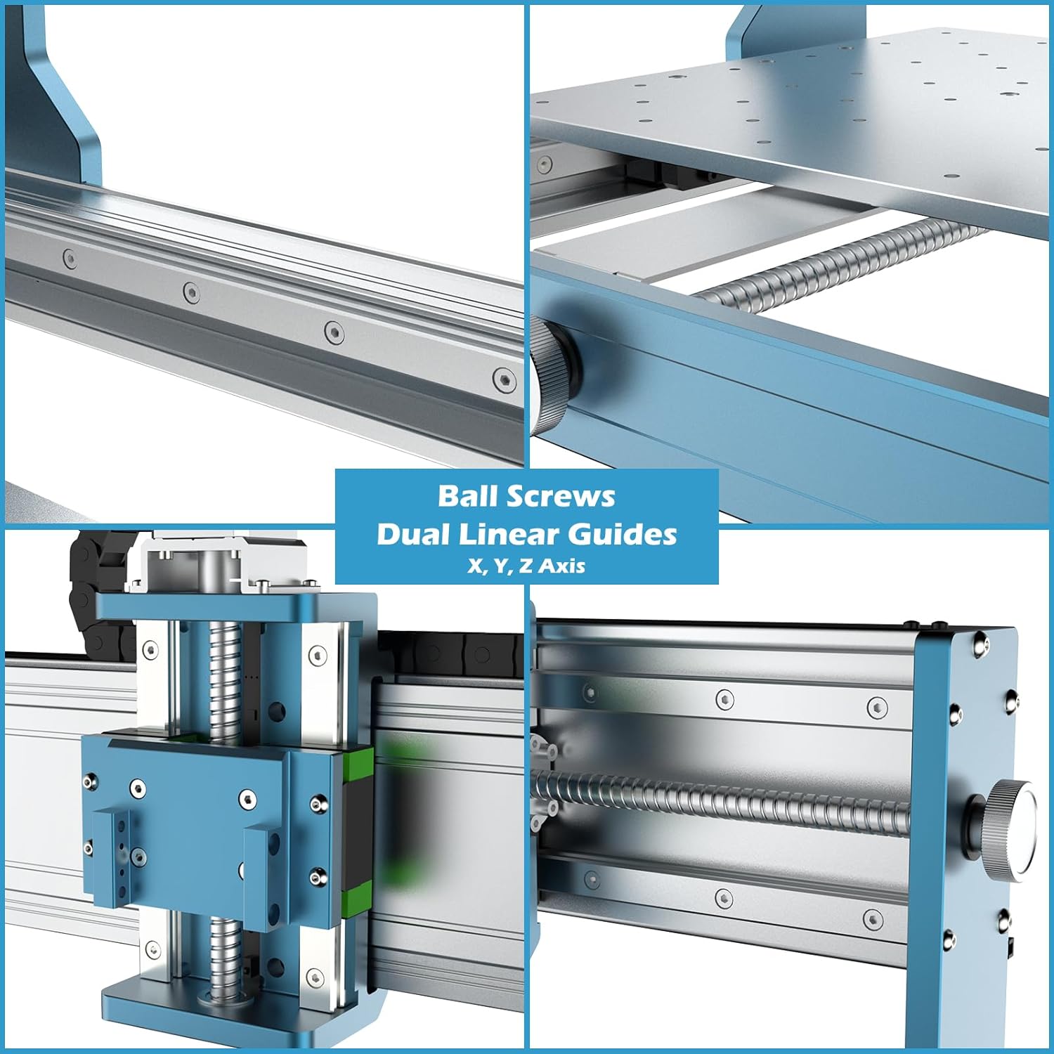 Genmitsu 3030-PROVer MAX CNC Router Machine + 710W CNC Spindle Motor with 65mm Diameter