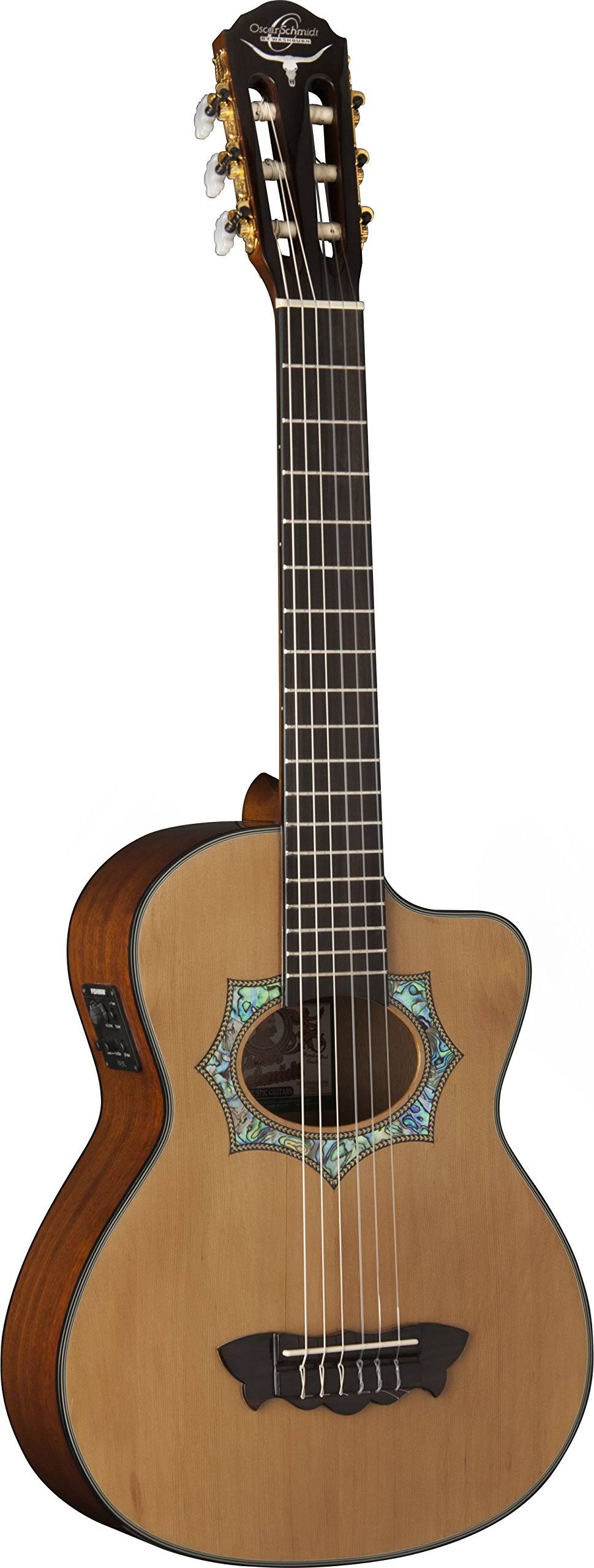 Oscar Schmidt OH30SCE-O-U Acoustic Electric Requinto Guitar