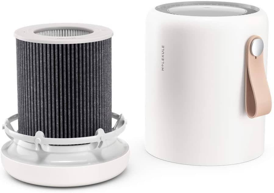 Molekule Air Mini+ Air Purifier with Particle Sensor and Peco Technology - White