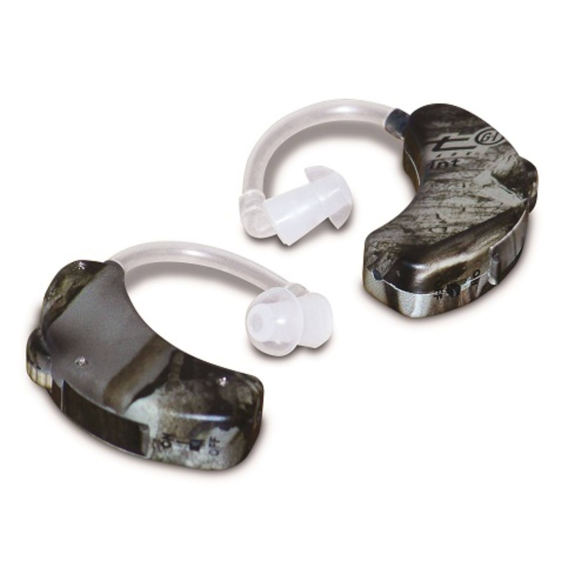 1x22 Jet Black Game Ultra Ear Camping Hearing Enhancer BTE 2 Pack