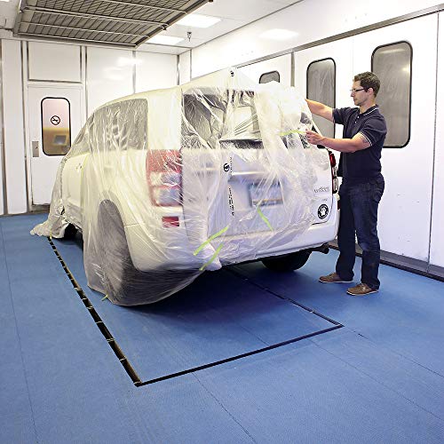 New Pig Paint Booth Mat | Paint Booth Floor Covering with Adhesive Backing