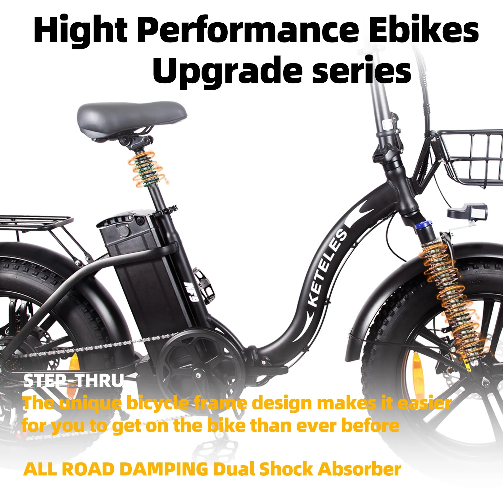 KETELES 20 Fat Tire Electric Bike for Adults, 1000W Electric Bicycle, Electric Mountain Bicycle Commuter Snow Bike Ebike E-bike with 48V 17.5AH Removable Battery