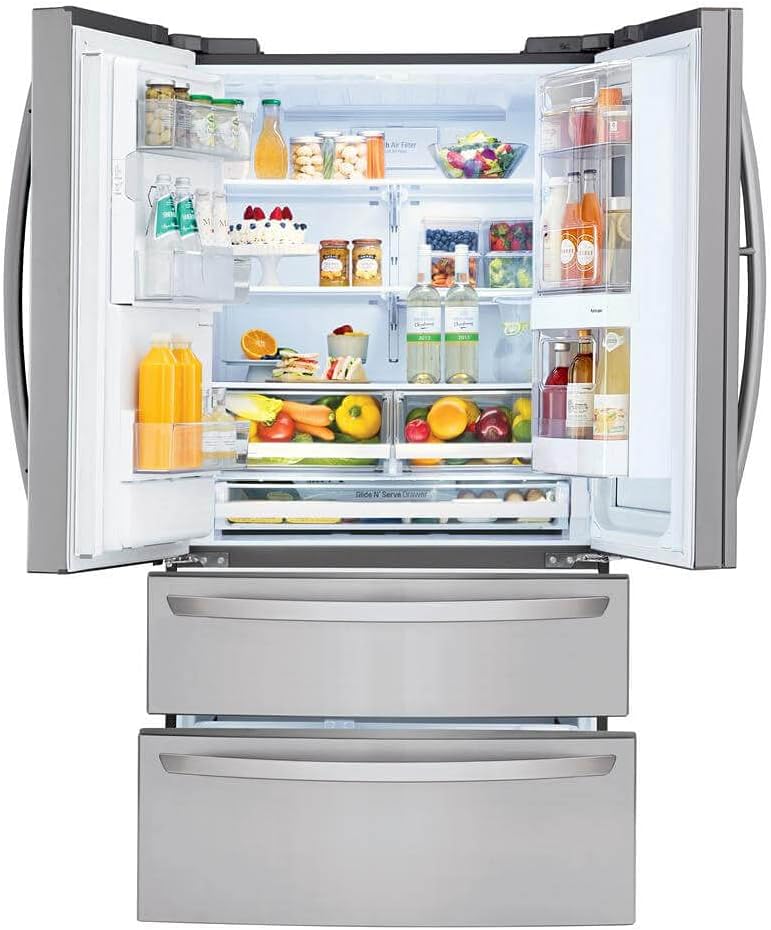 LG LMXS28596S 28 Cu. Ft. Stainless French-Door Smart Wi-Fi Enabled Refrigerator
