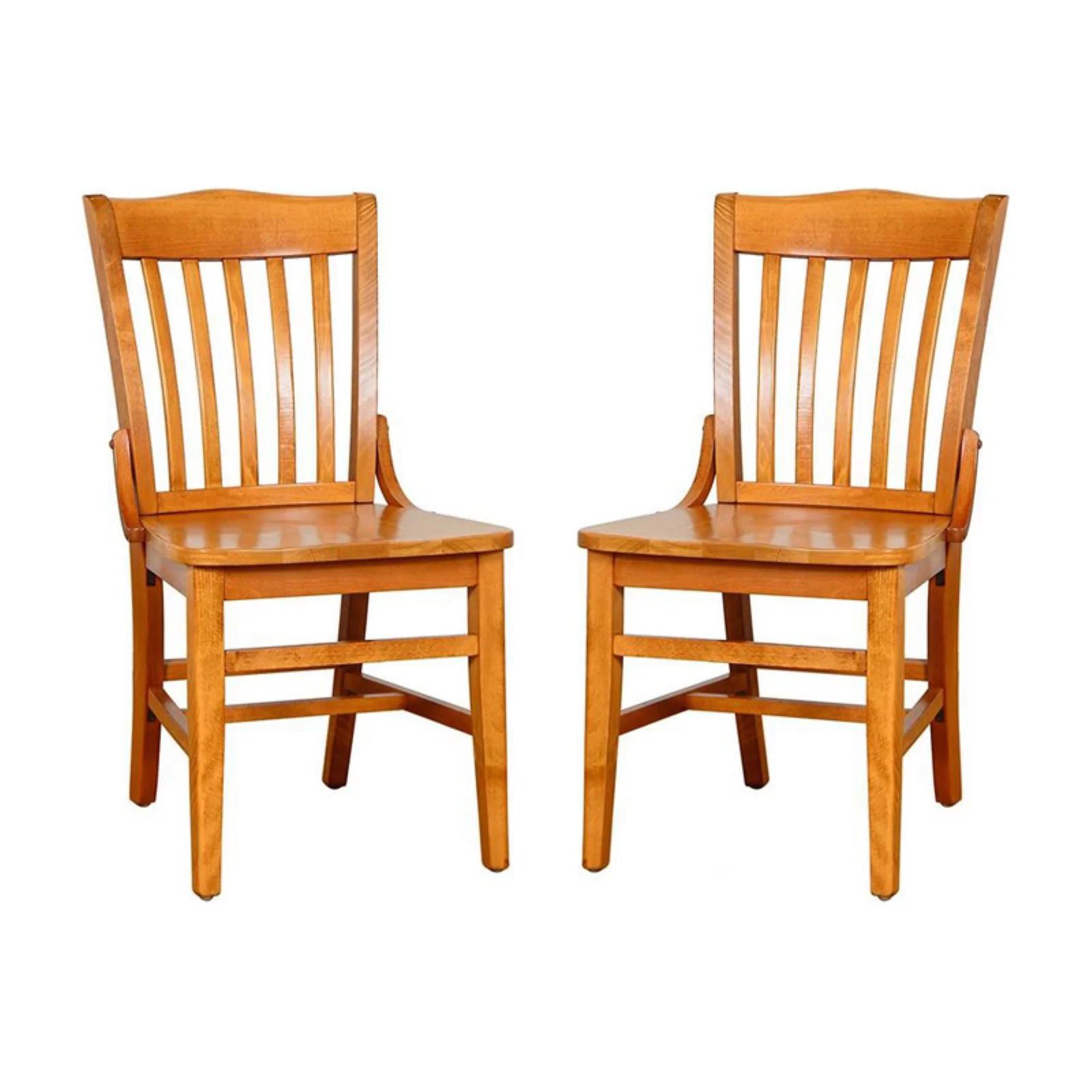 Beechwood Mountain Schoolhouse Dining Side Chair in Cherry (Set of 2)