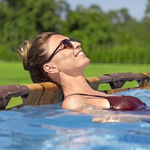 Bestway: Steel Pro MAX - Splashview Round Swimming Pool Set - 14' x 42", Above Ground, Tritech Construction, Filter Pump, Ladder, Cover, ClickConnect